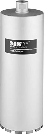 MSW Corona Diamantata MSW-DCD-400/152 (Acciaio con rivestimento diamantato, Diametro Ø 152, Lunghezza 400 mm, 90 HRC, Connessione filettata 1 1/4)