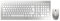 CHERRY DW 8000, Pack de Teclado y Ratón Inalámbricos, Distribución de Teclado Español (QWERTY), Funciona con Pilas, Teclado Ultraplano, Ratón de 3 Botones con Sensor de Infrarrojos, Blanco/Plateado