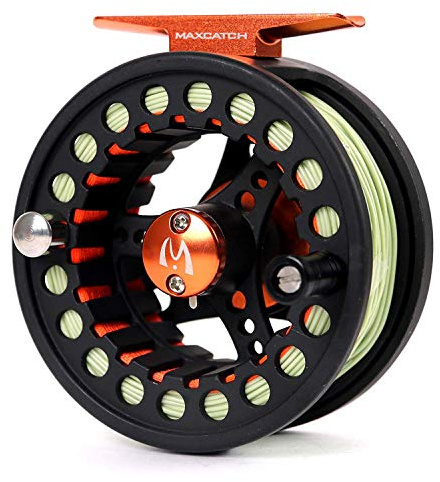 MAXIMUMCATCH Maxcatch ECO Fly Reel Large Arbor with Diecast Aluminum Body Fly Fishing Reel(3/4wt 5/6wt 7/8wt)