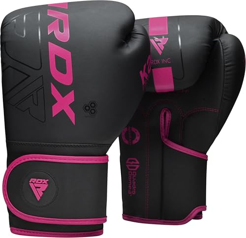 RDX Gants de Boxe Muay Thai d'entrainement, Maya Hide Cuir, Kara Pro Sparring Kickboxing MMA Boxing Gloves, Gants pour Sac de Frappe Pattes d'ours Training, Homme Femme Adulte 8 10 12 14 16 18oz