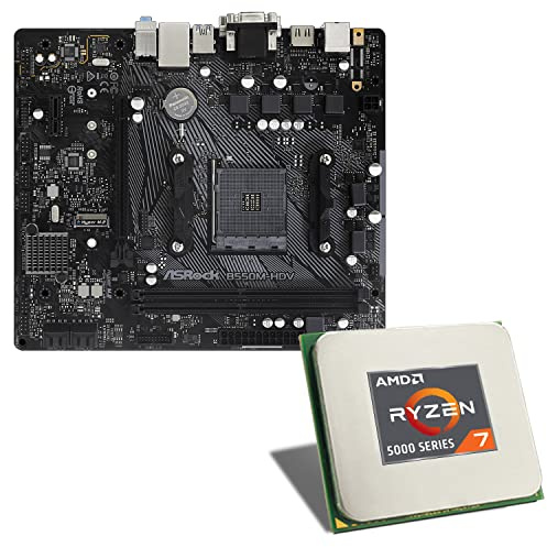 AMD Ryzen 7 5800X / ASRock B550M-HDV Mainboard Bundle | CSL PC Aufrüstkit | AMD Ryzen 7 5800X 8X 3800 MHz, GigLAN, 7.1 Sound, USB 3.1 Gen2 | Aufrüstset | PC Tuning Kit