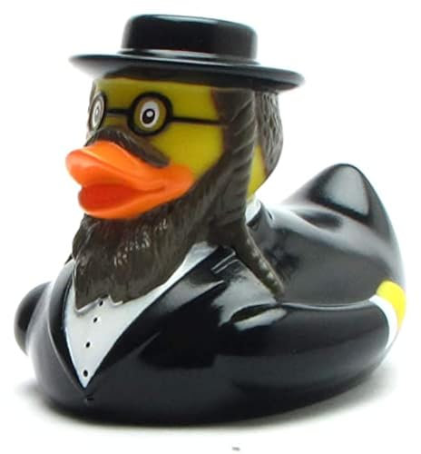 Rabbi Canard de bain I Canard couineur I L 8 cm