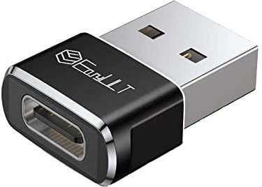 EasyULT Adattatore USB C Femmina a USB Maschio, Connettore Cavo Caricatore Tipo C, Adattatore USB Tipo C per Phone 15 14 13 PRO Max,SE, Samsung Galaxy S23 S22, Xiaomi y Otro Dispositivo USB C-Nero