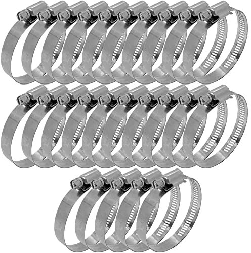 Lumonic 25x 46-70mm Schlauchschelle Edelstahl V4A 304 I einstellbare Schlauchschellen zum Schrauben I für Rohre Schläuche Waschmaschine KFZ Auto Haus Garten