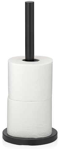 Toalettpappershållare Carta metall svart 37,0 cm 15,0 cm Ø
