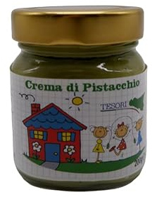 Crema Spalmabile al pistacchio siciliano, lavorazione artigianale, barattolo da 200 g