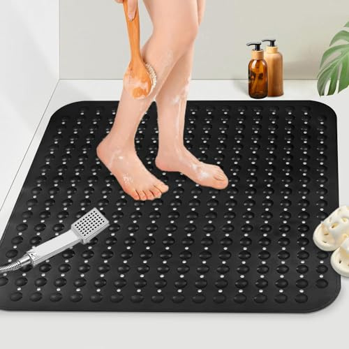 Mofonky Duschmatte rutschfest Antirutschmatte Dusche: 80 x 80 cm Duscheinlage Duschwanneneinlage Rutschmatte für Senioren