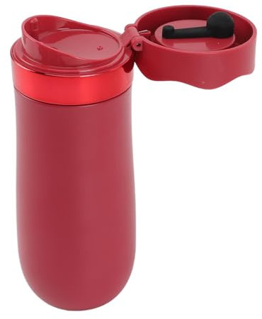 Taza de prensa francesa, taza de prensa francesa portátil aislada de acero inoxidable 304 ampliamente utilizada para exteriores (rojo)