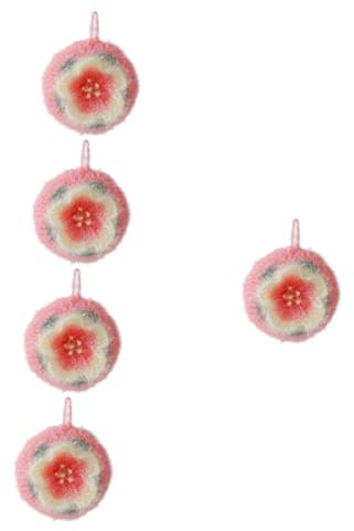 JECOMPRIS 5stücke Flower Dish Towel Absorbierendes Geschirrtuch Für Küche Blumigem Design Schnell Trocknend Hautfreundlich Und Langlebig Für Täglichen Gebrauch