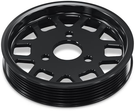 Bevinsee Poulie de pompe de direction assistée en aluminium compatible with E36 E46 E39 E38 E53 Z3 M52TU M54 moteur