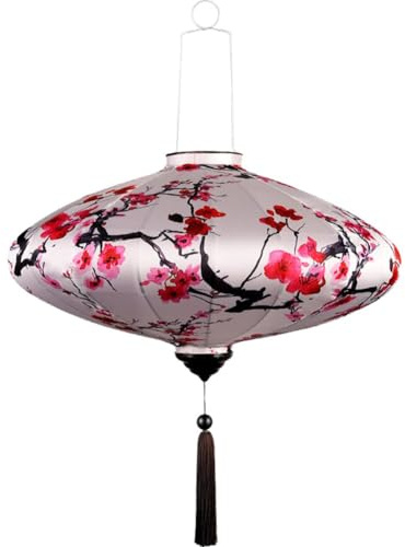 Stakee Linternas De Seda Ovaladas Linternas Colgantes Japonesas Chinas Orientales Linternas Retro para Fiestas Aire Libre Boda Festival De Primavera Jardín Decoración del Hogar