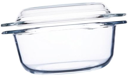 COLLBATH 1pièce Bol Verre Borosilicate Chaleur Avec Couvercle Pour Micro-ondes Soupe Pot