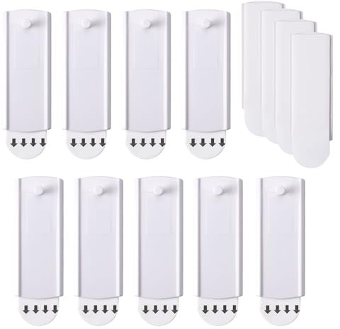 12 Stück bilderhaken selbstklebend klebenagel wand, klebehaken bilder aufhängen, bild aufhängen ohne bohren, Belastbar 2kg Klebehaken, bilderrahmen klebenagel für Home Büro Glas Fliesen Metall