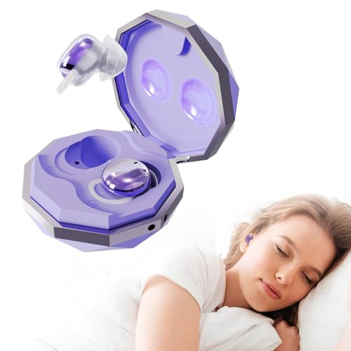 Schlafkopfhörer Bluetooth 5.4 Sleep Earbuds, Unsichtbare Schlaf Kopfhörer | Weiche Sleepbuds, Unsichtbare Ohrhörer zum Schlafen, Weiches Silikonmaterial