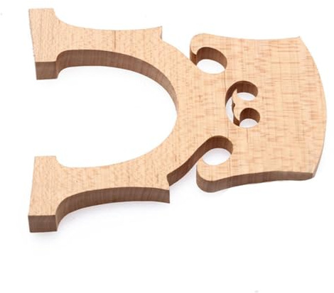 BESTonZON 2pcs Maple Cello Bridge Replacement Parts for 4/4 Full Cello, Support, Beige Maple Wood Material, Improves Sound Quality, Suitable for Use Anytime Anywhere