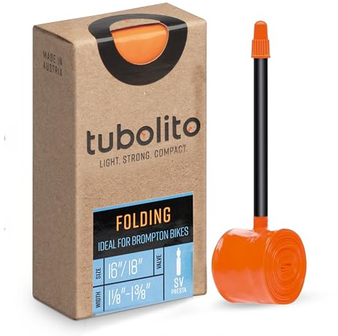 Tubo-Schlauch – Faltrad – 16/18 Zoll – Presta-Ventil, Orange