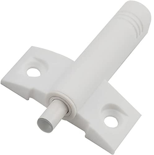 10 Stücke Push to Open Türöffner Türdämpfer Möbeltürdämpfer Tür Dämpfer Buffer Softclose Tür dämpfer Schubladendämpfer Geräuschreduzierung Stoßdämpfer für Tür Möbel Schrank (Weiß)
