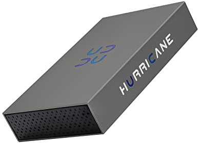 HURRICANE 3518C3 Externe Festplatte 10TB, 3,5 USB C HDD Desktop Speicher mit Netzteil für PC, smart TV, Ps4, Ps5, Xbox Laptop, kompatibel mit Windows mac OS Linux