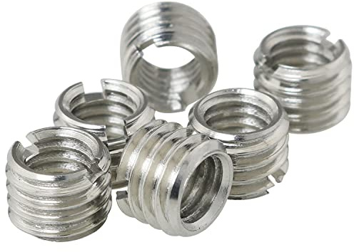 Thread ADAPTERS FMHXG 6PCS M8x1.25mm 8MM Male to M6x1mm 6MM Female Threaded Reducer Female Screw Sleeve Conversion Nut