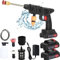 Cordless Pressure Washer, 24V Portable High Pressure Washer Kit with 3 Nozzles, 1500mAh Battery for Car, Frool, Outdoor, Gardening