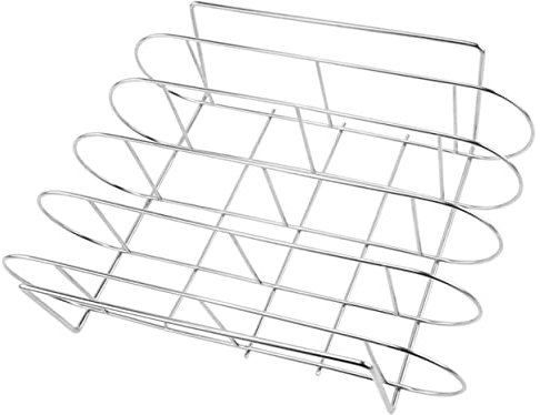 Toddmomy Support Acier Pour Côtes Bbq Rack De Grillage Pour Rôtir Plein Air Pour Et Pique-