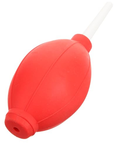 GOOHOCHY Ampoule Auriculaire Poire à Lave-oreilles Rouge, Kit Multifonction De Nettoyage Auriculaire à Pression, Aspiration D'eau, Outil Ergonomique Pour Adultes Usage Quotidien