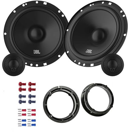 JBL Stage161CFS Lautsprecher mit Einbauset passend für VW Volkswagen Golf IV 1997-2003 Türen vorne/hinten 450 Watt 165mm 2 Wege Kompo