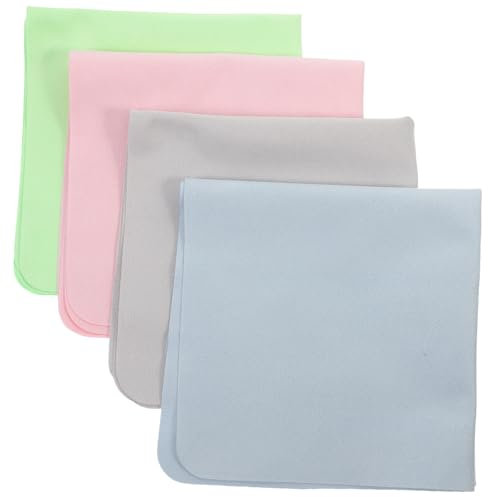 PLAFOPE Spectacle Wipes for Glasses Camera Lenses 4 Large Square Cleaning Cloths