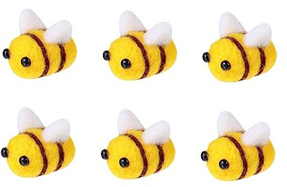CORHAD 6stücke Teiliges Bastel-wollfilz Biene Deko Handgemachte Filz Bienen Für Kinderzimmer Kostüme Partys Und Kreative Projekte