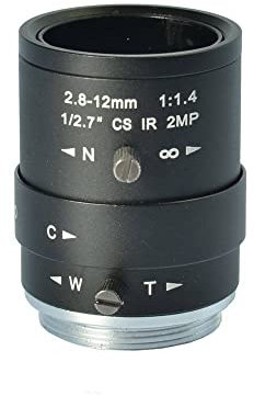 Mikroskop 2.8-12mm 1/2.7 High Definition Industriekamera Manuelles IRIS-Zoom-Fokus-Objektiv CS-Mount-CCTV-Objektiv for CCTV-Kamera
