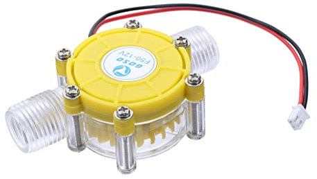 POPETPOP 12v Dc Micro-Hydro Generator Water Turbine Power Generator Voltage Regulator Yellow for Hydroelectric Energy Conversion and Small Scale Water Flow Applications