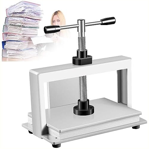 WOTZOV Manueller Flachpapierbinder, A4/A3-Buchbindepresse, Buchabflachungs-Klemmmaschine, 3306lbs Druck, Büro-Schulwerkzeuge für Dokumente, Briefmarken, Banknoten, A3，A3
