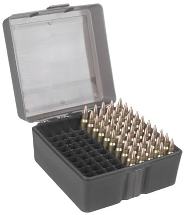 FUNANASUN Patronenbox, Munitionsbox， Munitionskiste aus Robustem Kunstoff, Große Kapazität Munitionstaschen