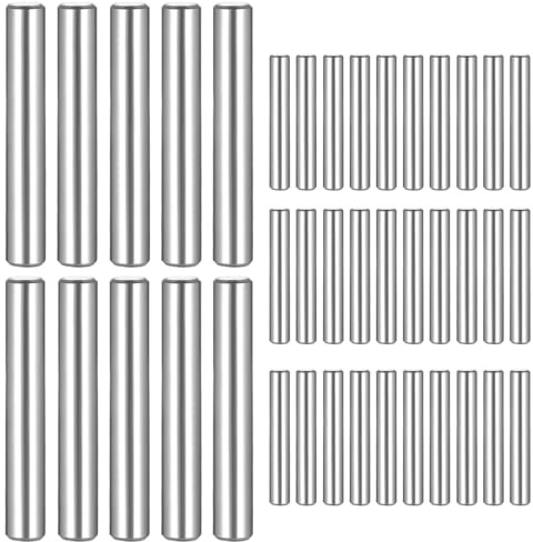 40 Pz Perni Cilindrici per Mensole, M6 x 40 mm Supporto per Mensola, Pioli Reggimensola Legno Vetro, Perni per Mensole in Acciaio Inox 304, Staffe per Mensole Ripiani Armadio Supporti per Mensole