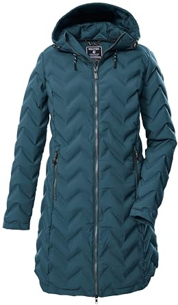 Killtec Damen Steppparka/Funktionsparka mit Kapuze KOW 14 WMN QLTD PRK, hellpetrol, 38, 43306-000