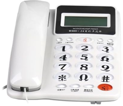 Geavonyg Téléphone Filaire Téléphone Fixe De Base pour Personnes Âgées Maison Analogique avec Affichage D'appel Petit Bureau Téléphone De Chambre d'amis Téléphone Fixe Filaire pour Usage Domestique