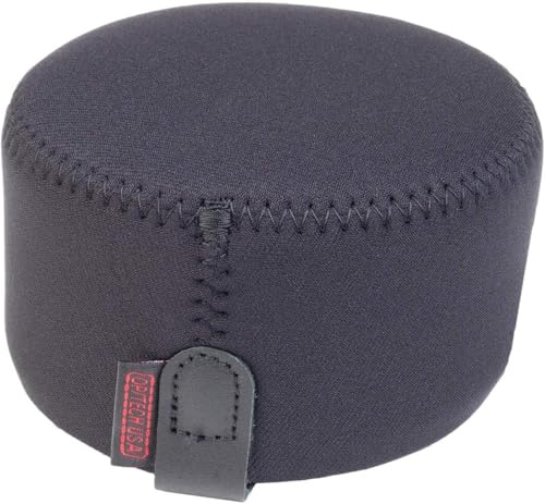 OP/Tech USA Hood Hat – Universal Lens Cap for DSLR & Digital Cameras | Neoprene Camera Lens Hood, Soft Cap for Camera Lens & Protection - Medium (Black) - Made in USA