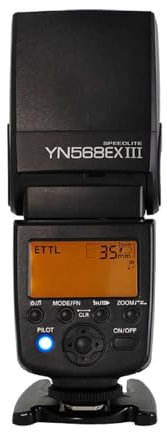 Yongnuo YN568EX III inalámbrico Master y Esclavo TTL Flash Speedlite con sincronización de Alta Velocidad para Canon DSLR Cámara