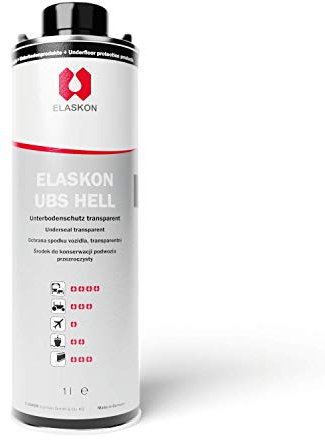 ELASKON UBS Hell - Unterbodenschutz hell 1 Liter (ohne Sprühsytem) / Korrosionsschutz Spray und Rostschutz Spray/Unterbodenschutz für Auto/Unterbodenschutz Wachs