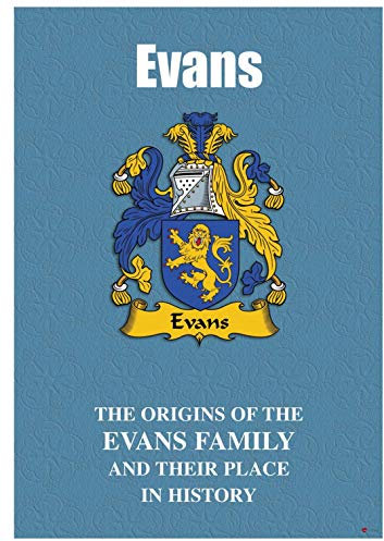 I LUV LTD Evans Anglais Nom de Famille Livret D'histoire avec de Brefs Faits Historiques
