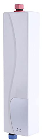 Dr.Lefran 3000W Electric Instant Water Heater, Mini Tankless Instantaneous Water Heater Kitchen Bathroom Shower Hot Water Fast Heating, for Kitchen Bathroom Washing,White