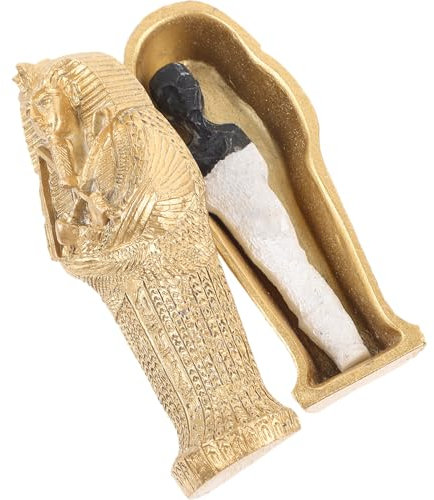 1Ensemble Figurine de Égyptienne Résine Décoration Aquarium et Intérieure Sculpture Lifelike pour Halloween et Fête Accessoire Unique pour Maison et Bureau