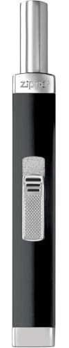 Zippo Stabfeuerzeug - Schwarz-Matt - Mit Gas Nachfüllbar - Windfester Kerzenanzünder - Soft-Touch-Zündung