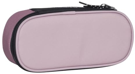 Beckmann City Oval Pencil Case Pink Colorblock
