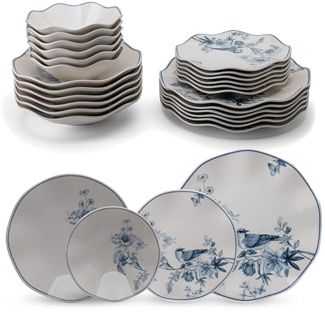 Vajilla de Porcelana de 24 Piezas – de Porcelana Blanca Hueso Güral Porselen Nesrin –Vajilla Para 6 personas