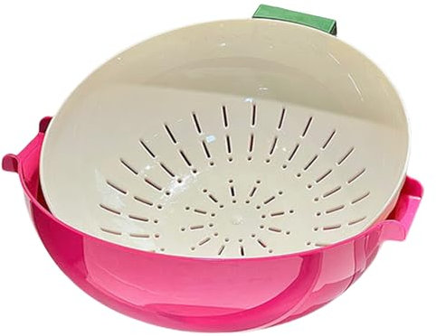 Essoreuse à salade | Bol de lavage de riz | Bol passoire à fruits et légumes | Lave-fruits – de lavage et d'égouttage pour les baies, les pâtes, les légumes | Passoire facile à nettoyer pour la