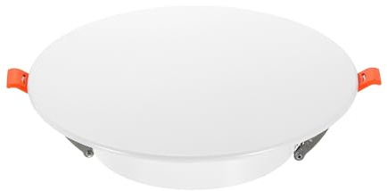 Awclub 7.3-Inch Spring Mount Ceiling Cover Plates, Recessed Light Trim Wall, Downlight Hole Cap Decorative Panel with Buckle Fit 5-6.9inch Round Hole Ceiling Openings, White 1 Pack