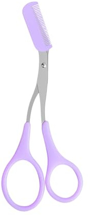 Forbici per sopracciglia con pettine per modellare le sopracciglia, accessori di bellezza per la depilazione unisex professionale con pettine