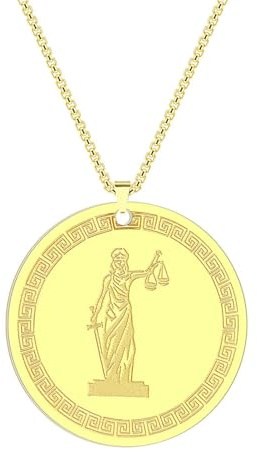 SYAVR Joyería de la Diosa Titán Tammis de acero inoxidable, Joyería de la Diosa de la Ley y el Orden Divinos