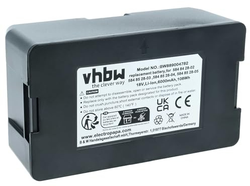 vhbw batteria compatibile con Gardena 8654121 robot tagliaerba 6Ah 18V Li-Ion